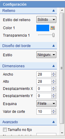 5. Configuración de formas