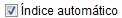 2. Índice automático