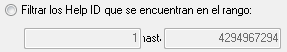 2. Filtrar los Help ID que se encuentren en el rango 