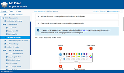 Creación de manuales en línea