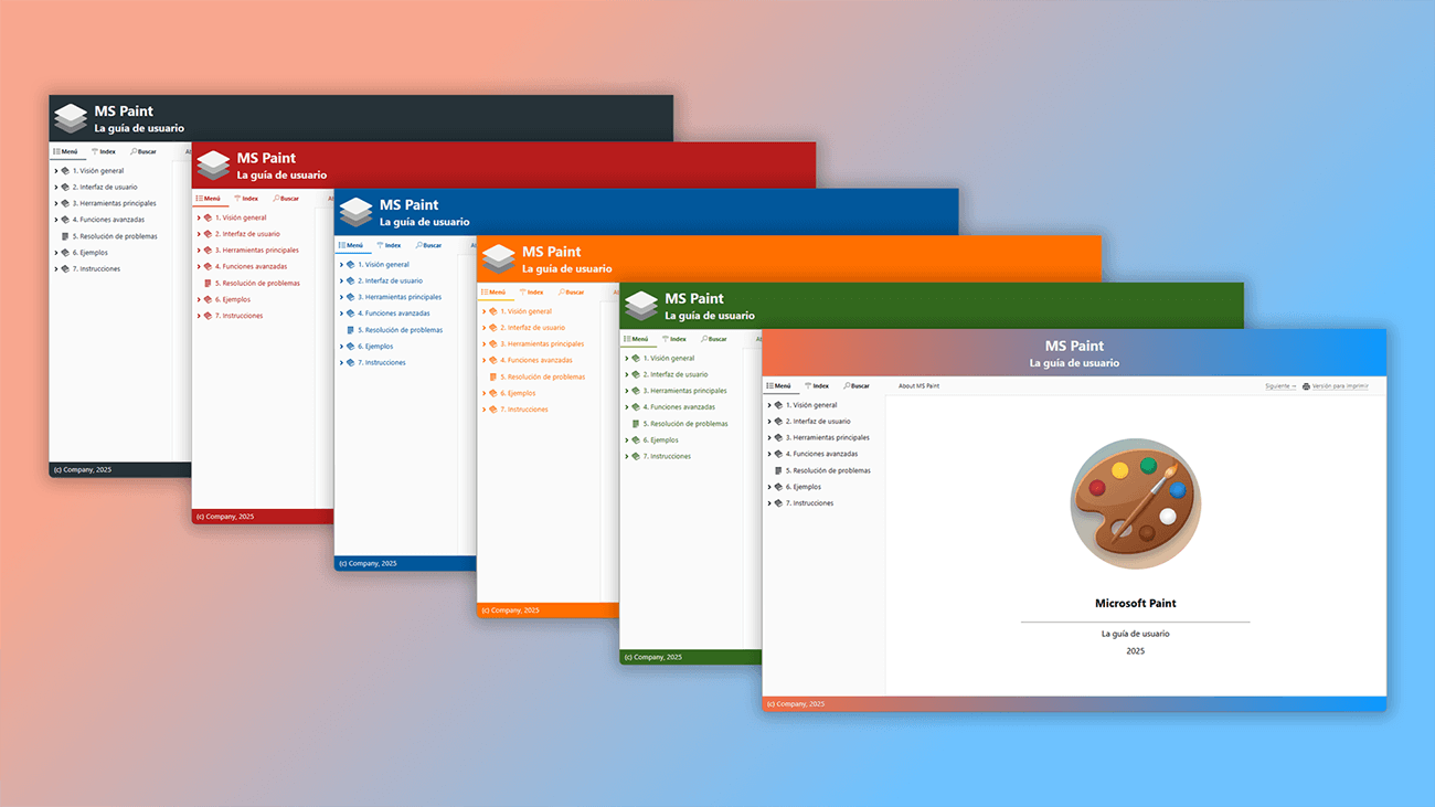 cómo personalizar el manual en línea y el archivo de ayuda