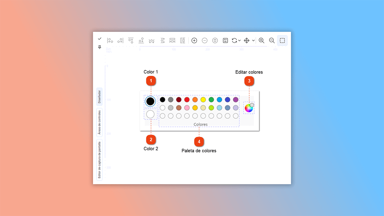 herramienta de autoría de ayuda para editar capturas de pantalla
