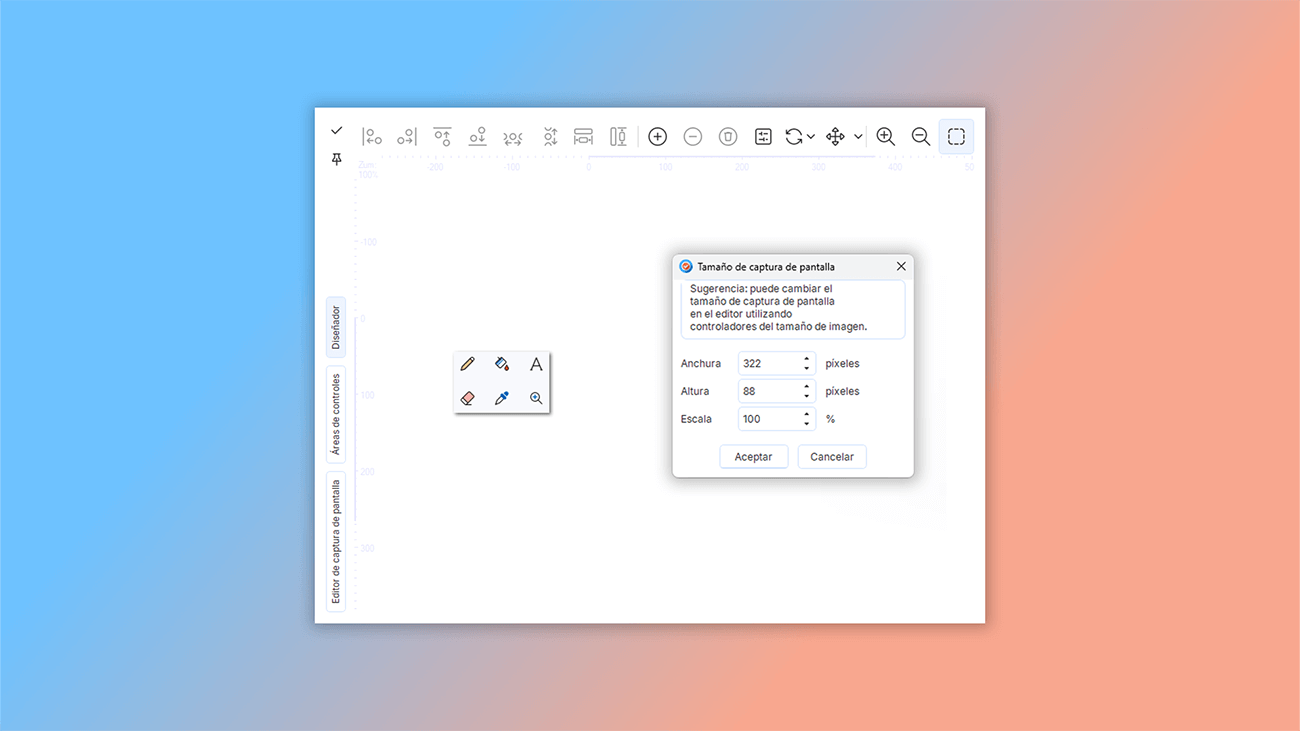 edición de capturas en herramienta de autoría de ayuda