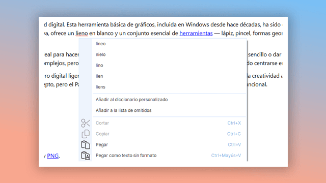 corrector ortográfico con diccionarios específicos por idioma en herramienta de creación de ayuda
