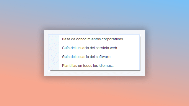 plantillas predefinidas