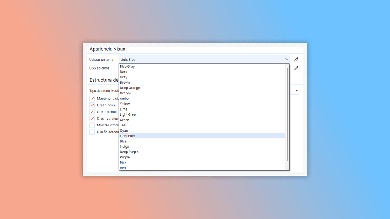 personalizar estilos de guía de usuario con CSS