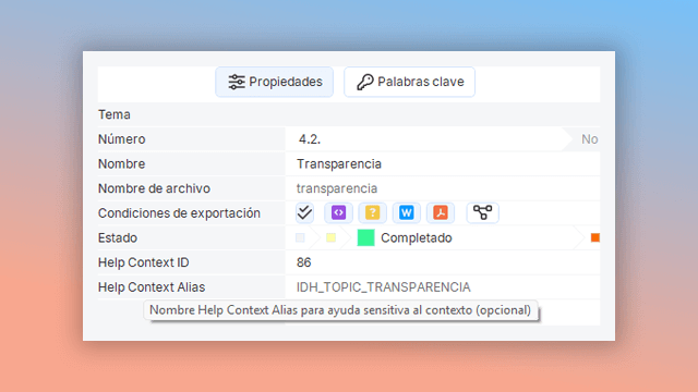 cómo admitir identificadores de ayuda contextual