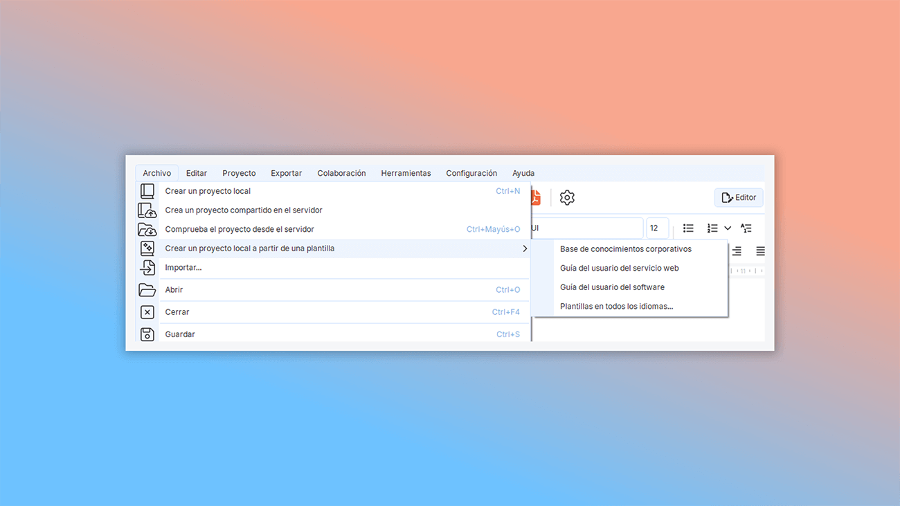cómo trabajar con plantillas html en la herramienta de creación de ayuda