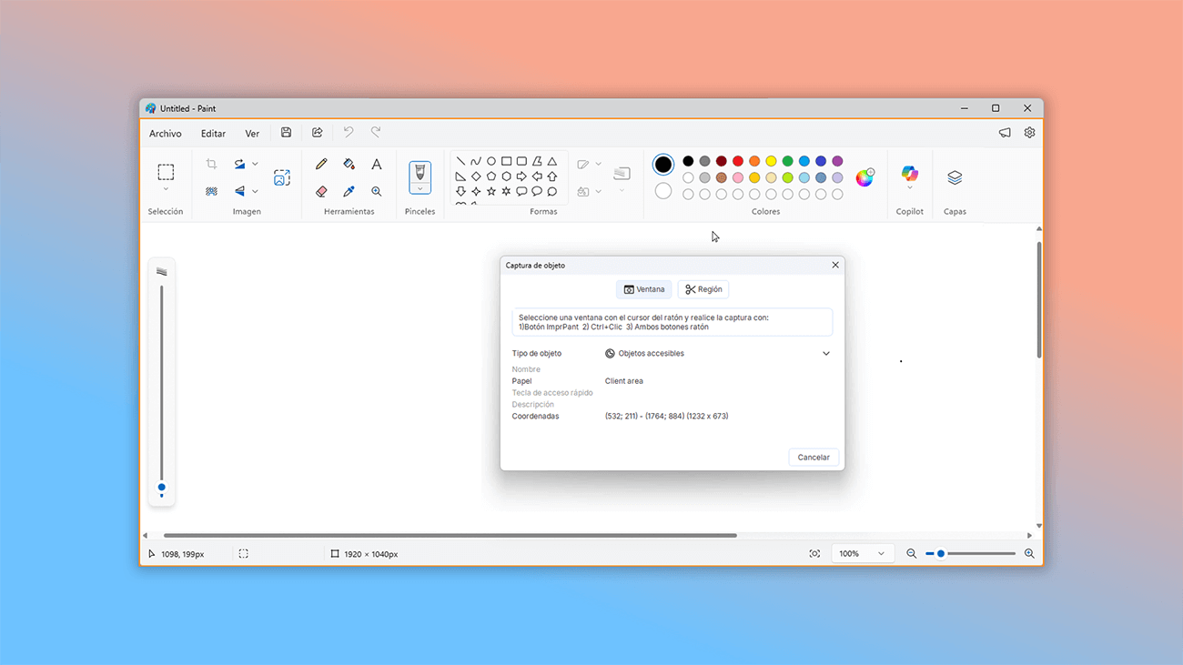 herramienta de autoría de ayuda para captura de pantalla