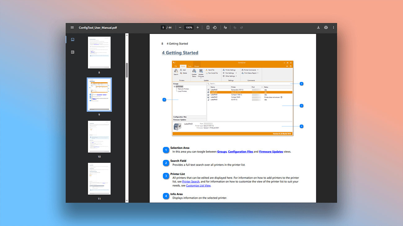 exportar guía de usuario a pdf